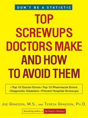 cover image of Top Screwups Doctors Make and How to Avoid Them